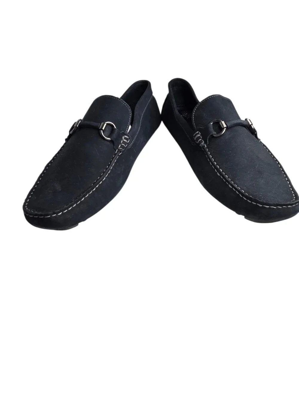 Nordstrom Rack Mens Suede Slide On Driving Loafers Black Size 12 Medium